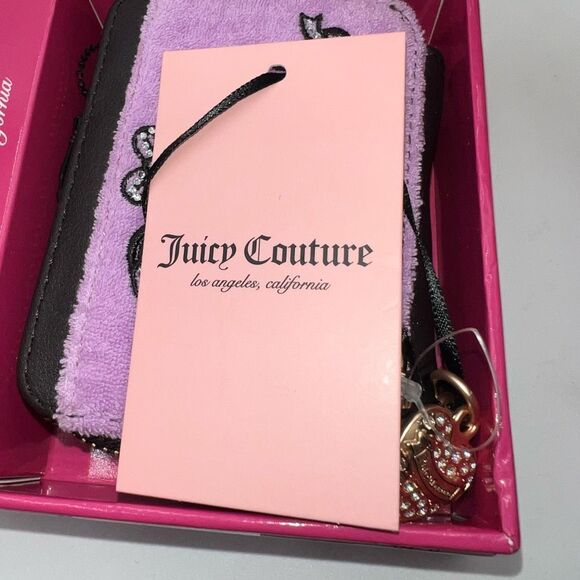 Juicy Couture Lovers Club Square Zip Wallet in Violette Tulle - Picture 5 of 9